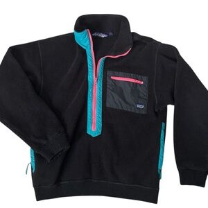 🍃Vintage Patagonia Synchilla Half Zip Fleece Pullover Rare Colorway | Tag 1990’s